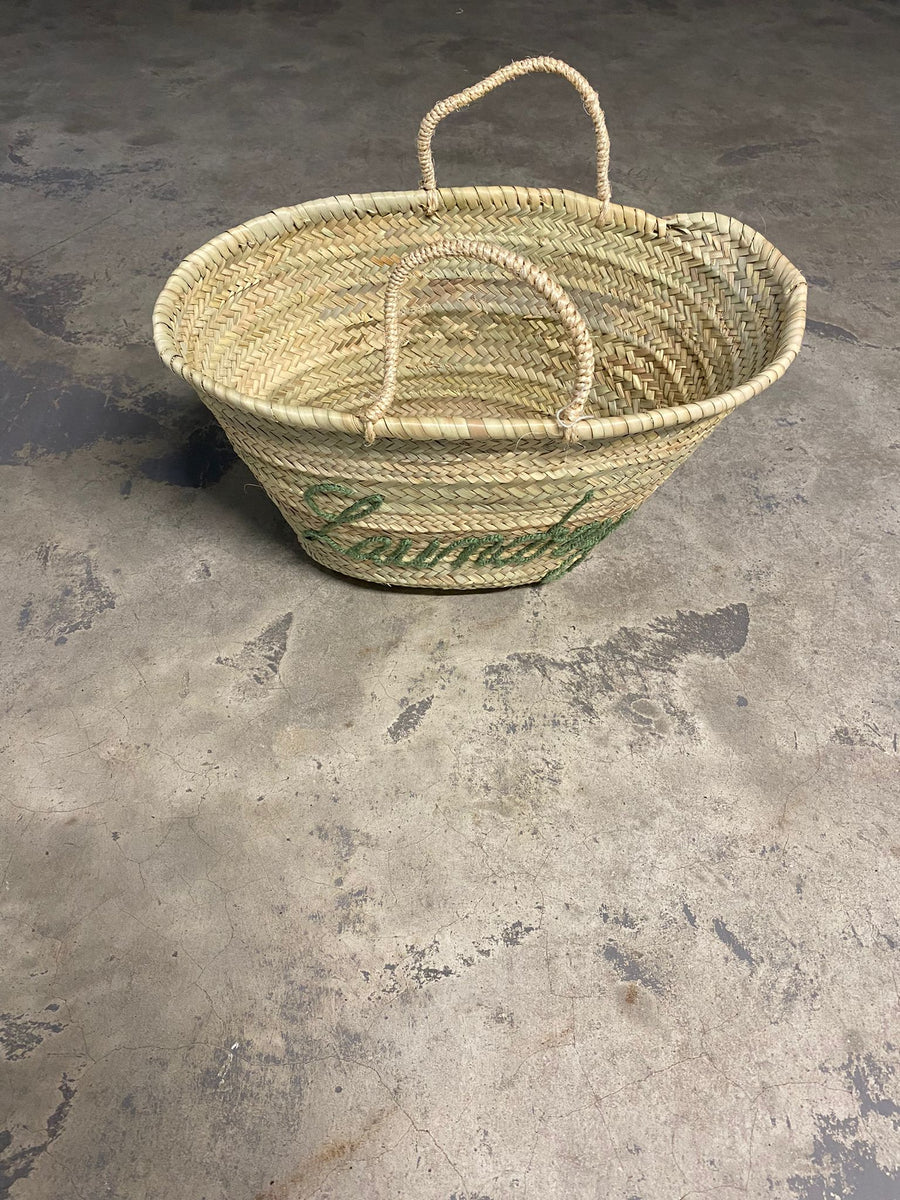 Laundry Basket Green Sunday and Story Ltd