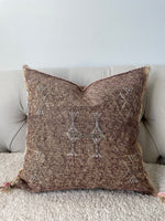 Brown and Pink Sabra Cushion