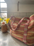 Vintage Yellow/Pink/Orange/Red Kantha Bag