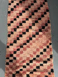 Vintage checked Plaster Pink Runner