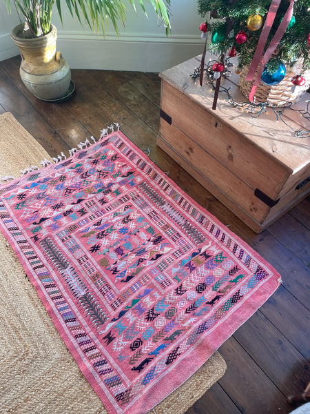 Vintage Pink Kilim