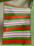 XXL Striped Shopper (Green, Orange, Black)