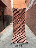 Vintage checked Plaster Pink Runner