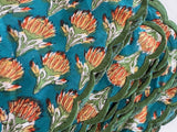 Teal Block Print Napkins