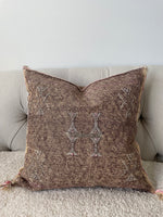 Brown and Pink Sabra Cushion