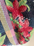 Navy Vintage Kantha Bag