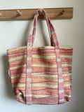 Vintage Yellow/Pink/Orange/Red Kantha Bag