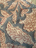 Blue and Red Block Print Napkins