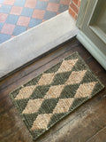Smaller Anniversaire Doormat in Olive Green