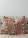 Vintage Kilim Cushion with Striped Reverse