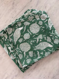 Block Print Napkins Green