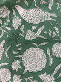 Block Print Napkins Green