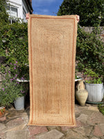 Jute Runner Ochre Trim