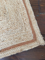 Jute Runner Ochre Trim