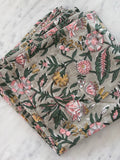 Sage Block Print Napkins