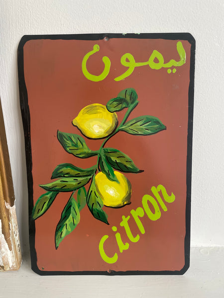 Citron Brown Metal Picture