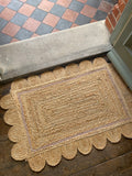 Lilac Scalloped Doormat