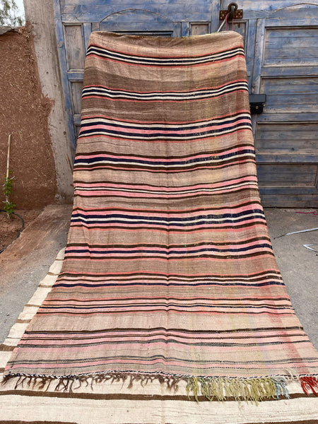 Pre Order Bedouin Brown Striped Blanket