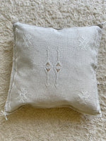 Ivory/Grey Cactus Silk Cushion