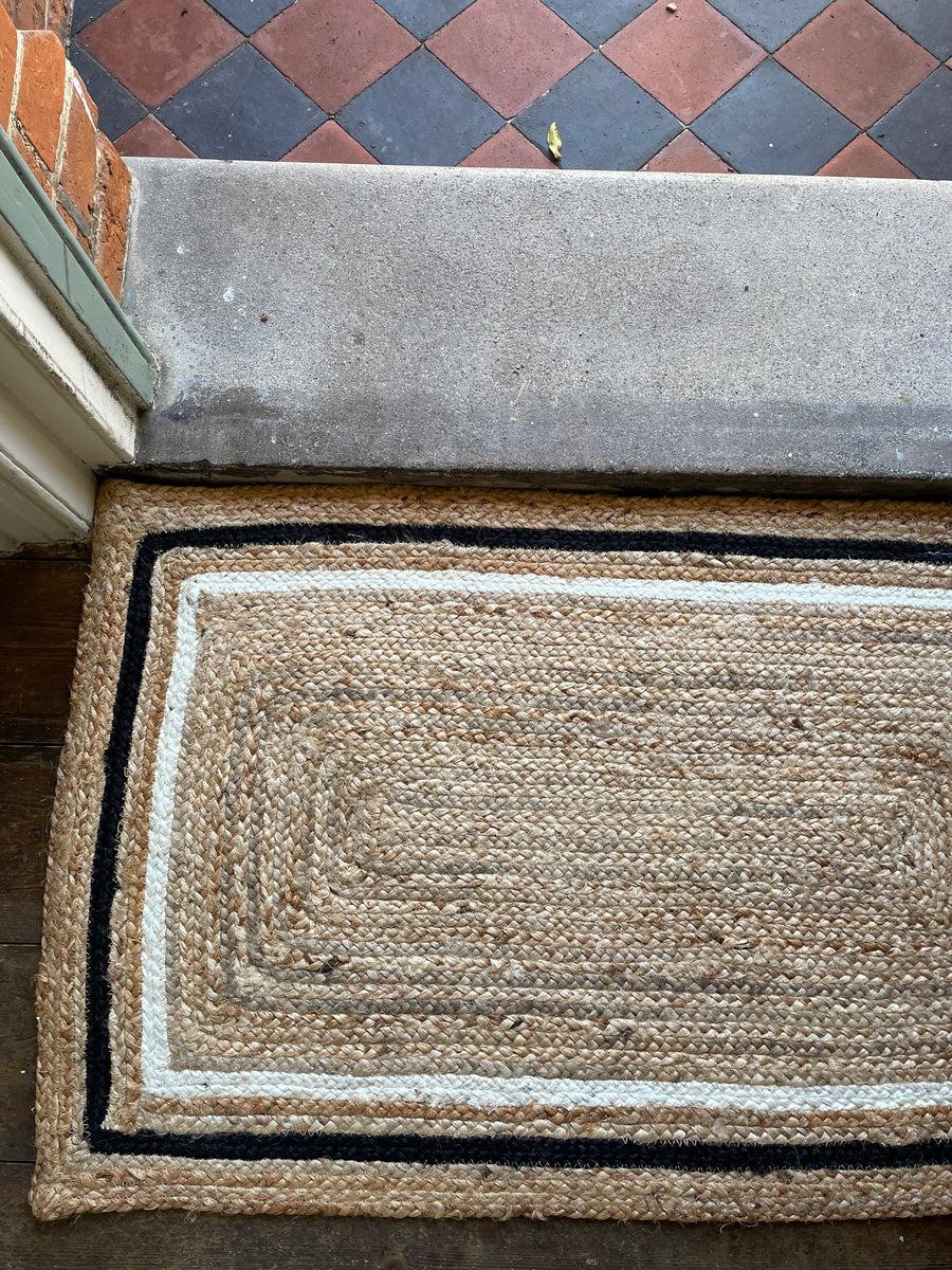 Black and White Doormat Sunday and Story Ltd