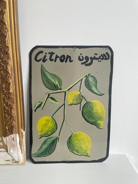 Citron Khaki Metal Picture