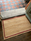 Red Straight Edge Doormat